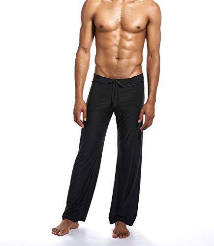 snaked cat Pantalones deportivos sueltos para hombre con cuerda elástica en la cintura, pijama de seda suave de hielo snaked cat Pantalones deportivos sueltos para hombre con cuerda elástica en la cintura, pijama de seda suave de hielo