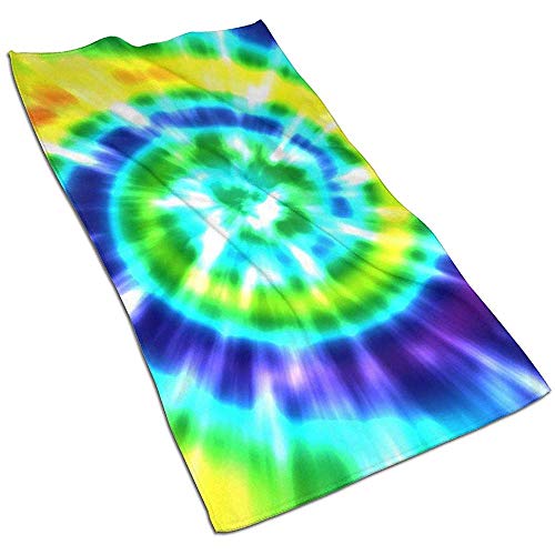 Snbin Toallas de Mano de Microfibra Tie Dye Toallas Toallas de Secado rápido Toallas Deportivas (40x70cm) Uso para Viajes, acondicionamiento físico, Yoga