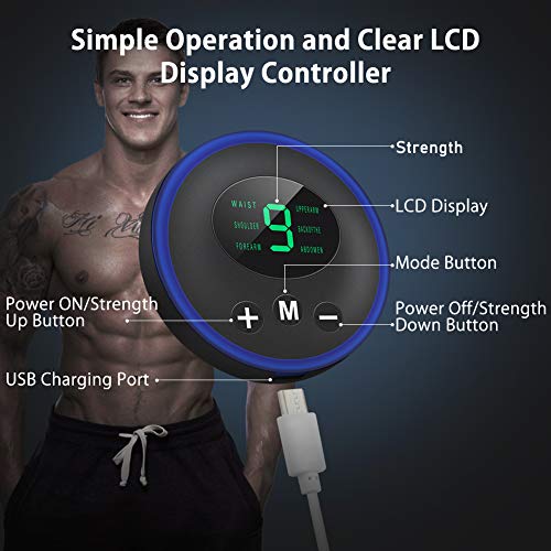 SNUNGPHIR® Electroestimulador Muscular Abdominales Electroestimulador Muscular USB Recargable, 6 Modos 9 Niveles de Intensidad para Abdomen/Cintura/Pierna/Brazo Fortalecimiento Muscular Hombre Mujer SNUNGPHIR® Electroestimulador Muscular Abdominales Electroestimulador Muscular USB Recargable, 6 Modos 9 Niveles de Intensidad para Abdomen/Cintura/Pierna/Brazo Fortalecimiento Muscular Hombre Mujer