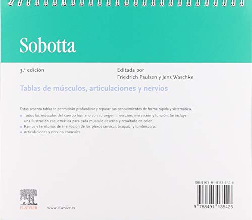 Sobotta. Tablas De Músculos, Articulaciones Y Nervios - 3ª Edición Sobotta. Tablas De Músculos, Articulaciones Y Nervios - 3ª Edición