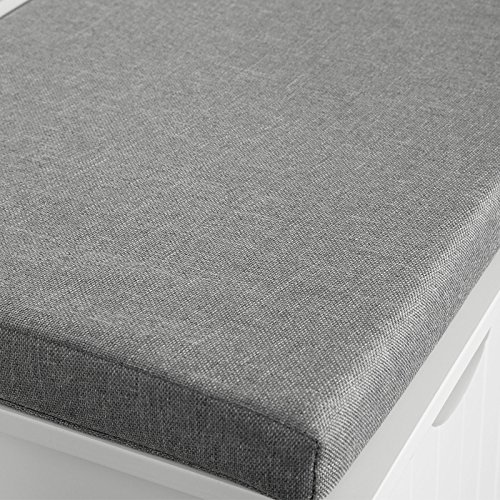 SoBuy Banco de Almacenamiento con Acolchados Cojines y 3 Cubos, Estante del Zapato, FSR30-W, ES SoBuy Banco de Almacenamiento con Acolchados Cojines y 3 Cubos, Estante del Zapato, FSR30-W, ES