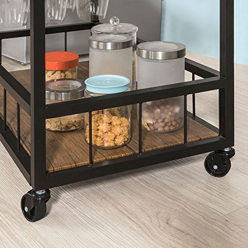 SoBuy Carrito de Servicio,Camarera con Ruedas,con 3 Estantes y 4 Ruedas, 79 * 40 * 90 cm,FKW56-N,ES SoBuy Carrito de Servicio,Camarera con Ruedas,con 3 Estantes y 4 Ruedas, 79 * 40 * 90 cm,FKW56-N,ES