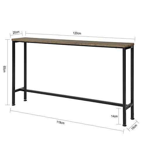 SoBuy FSB19-N Mesa de Entrada Recibidor Mesa de Consola 120 x 65 x 20 cm ES