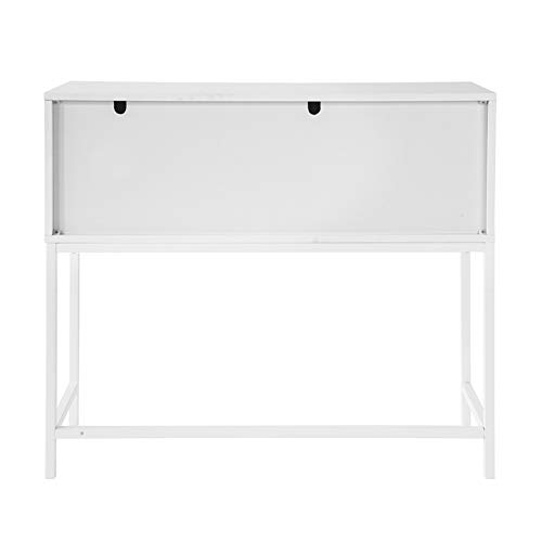 SoBuy FSB21-W Mesa de Entrada Recibidor Mesa de Consola con Cajón 92 x 30 x 80 cm ES