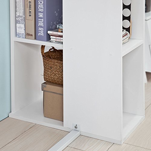 SoBuy Mesa de Escritorio Alta, Mesa de Ordenador con 3 Estantes,Color Blanco, L120 x H105 cm,FWT39-W,ES (Mesa) SoBuy Mesa de Escritorio Alta, Mesa de Ordenador con 3 Estantes,Color Blanco, L120 x H105 cm,FWT39-W,ES (Mesa)