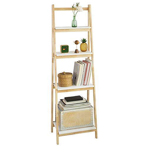 SoBuy Moderna Estantería Escalonada, Librería, Estantería de Pared, Estante de 4 Plegable Niveles, FRG162-N, ES SoBuy Moderna Estantería Escalonada, Librería, Estantería de Pared, Estante de 4 Plegable Niveles, FRG162-N, ES