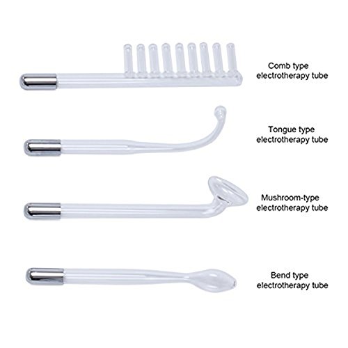 SODIAL 5-en-1 de alta frecuencia maquina de cuidado de la piel, portatil de alta frecuencia de mano electroterapia cuidado de la piel instrumento de belleza enchufe de la UE