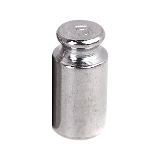 SODIAL Peso 1g 2g 5g 10g 20g Cromado Calibracion Gramo peso de Escala para Bascula de balance digital Blanco plateado SODIAL Peso 1g 2g 5g 10g 20g Cromado Calibracion Gramo peso de Escala para Bascula de balance digital Blanco plateado