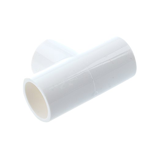 SODIAL(R) 5 Piezas de Conectores de adaptador de tubo PVC 3 vias de Agua de 20mm Blanco