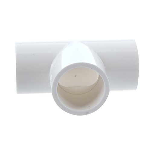 SODIAL(R) 5 Piezas de Conectores de adaptador de tubo PVC 3 vias de Agua de 20mm Blanco