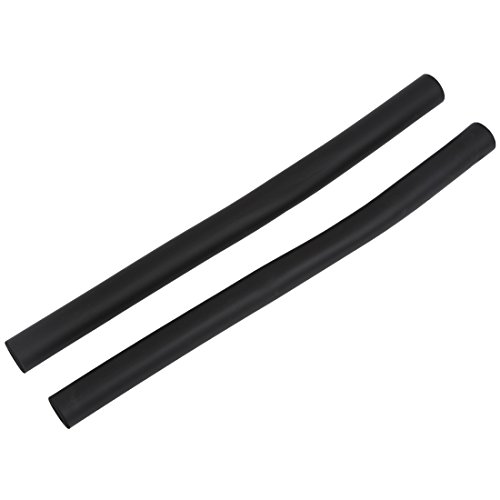 SODIAL(R)2 piezas de Tubo aspero de bicicleta bicicleta de montana Esponja Espuma Manillar de goma Cubierta de apretones + tapon Negro