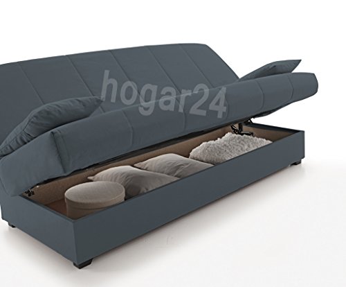 Sofa Cama Clic CLAC con ARCÓN DE ALMACENAJE Azul