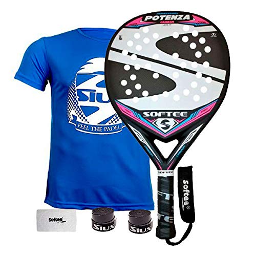 Softee 0013923 Pala Padel Potenza, Blanco, S