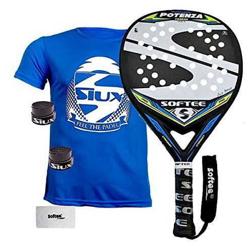 Softee 0013924 Pala Padel Potenza, Blanco, S