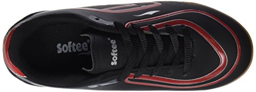 Softee Equipment Querubines, Zapatillas de Deporte para Mujer, (Negro/Rojo), 34 EU