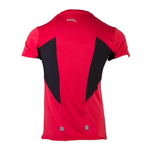 Softee T-Shirts Camisetas, Hombre, Rojo, Negro, Extra-Large