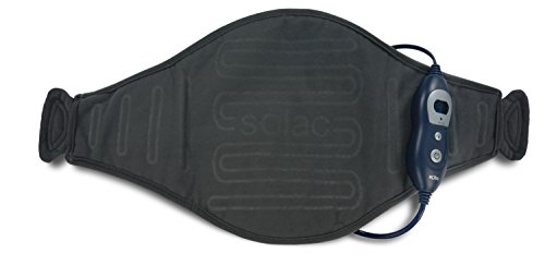 Solac CT8680 Helsinki - Almohadilla terapéutica Lumbar, 100 W, 6 niveles de temperatura, Tecnología Sensfort, autoapagado, conector extraíble, color azul oscuro