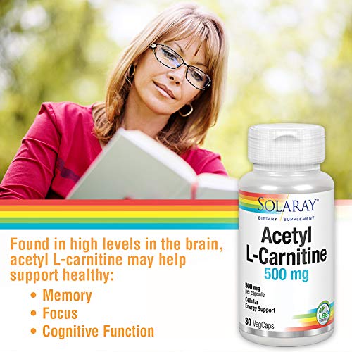Solaray Acetyl L-Carnitine 500mg | Acetil L-Carnitina | 30 VegCaps Solaray Acetyl L-Carnitine 500mg | Acetil L-Carnitina | 30 VegCaps