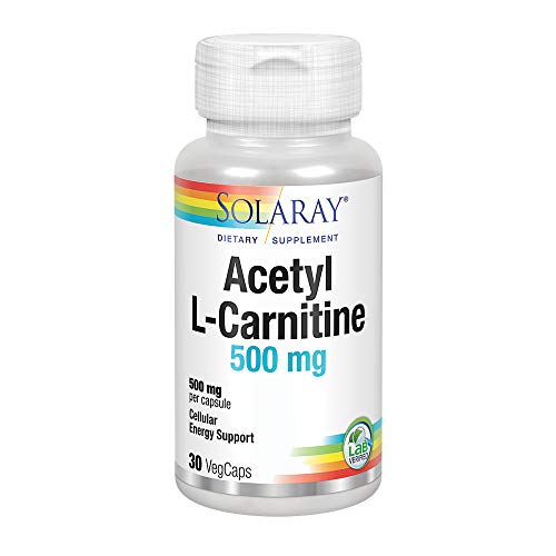 Solaray Acetyl L-Carnitine 500mg | Acetil L-Carnitina | 30 VegCaps Solaray Acetyl L-Carnitine 500mg | Acetil L-Carnitina | 30 VegCaps