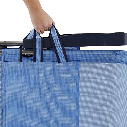 Solenny 50001072720095 - Silla Playera-Cama 4 Posiciones Azul con Asas Solenny 50001072720095 - Silla Playera-Cama 4 Posiciones Azul con Asas
