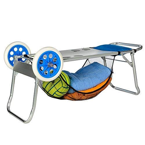 Solenny KHU010 - Carro Portasillas Playa Plegable Convertible a Mesa Aluminio Solenny KHU010 - Carro Portasillas Playa Plegable Convertible a Mesa Aluminio