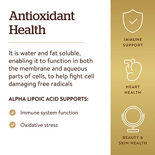 Solgar - Ácido Alfa-Lipoico Cápsulas Vegetales de 200 mg - Envase de 50 Solgar - Ácido Alfa-Lipoico Cápsulas Vegetales de 200 mg - Envase de 50
