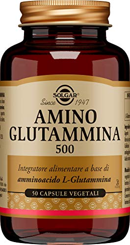 Solgar L-Glutamina Cápsulas vegetales de 500 mg - Envase de 50 Solgar L-Glutamina Cápsulas vegetales de 500 mg - Envase de 50