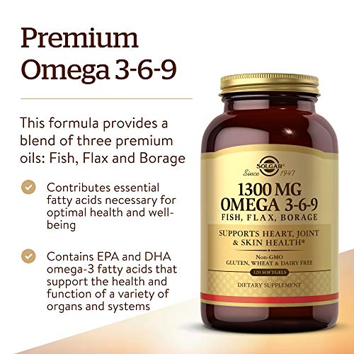 Solgar Omega 3-6-9 Cápsulas blandas - Envase de 120