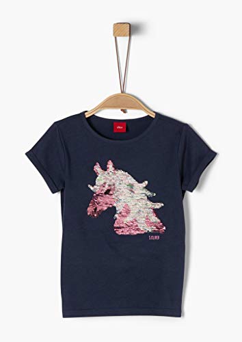 s.Oliver Junior T-Shirt Camiseta, 5798 Dark Blue, 116/122/Reg para Niñas s.Oliver Junior T-Shirt Camiseta, 5798 Dark Blue, 116/122/Reg para Niñas