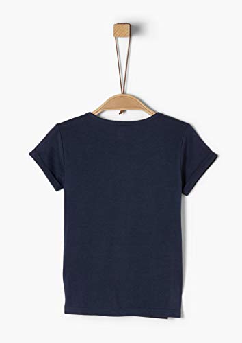 s.Oliver Junior T-Shirt Camiseta, 5798 Dark Blue, 116/122/Reg para Niñas