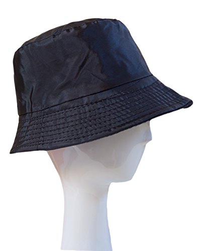 Sombrero Impermeable Mate para la Lluvia, Gorro con Interior de Forro Polar (Negro) Sombrero Impermeable Mate para la Lluvia, Gorro con Interior de Forro Polar (Negro)