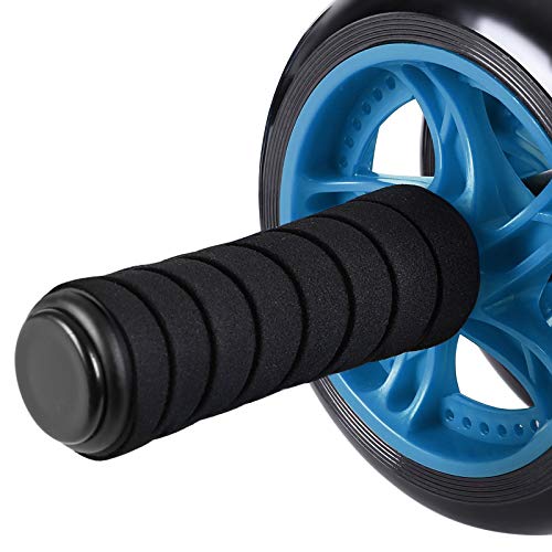 SONGMICS AB Roller AB Wheel Rueda para Flexiones Entrenamientos de Abdominals Push Up con Cojín del Arrodillamiento SPU75P