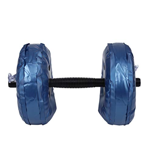 Sonline Mancuernas portátiles ajustables rellenas de agua de PVC, para yoga, culturismo, parque, gimnasio, fitness, entrenamiento con fusta, 5-10 kg, 2 piezas