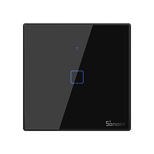 SONOFF T3EU1C Interruptor Mural para Control de Luces Inalámbrico por RF Wi-Fi Inteligente, Interruptor de Tipo 86 de 1 Canal para Soluciones de Automatización Domótica(1-way) SONOFF T3EU1C Interruptor Mural para Control de Luces Inalámbrico por RF Wi-Fi Inteligente, Interruptor de Tipo 86 de 1 Canal para Soluciones de Automatización Domótica(1-way)