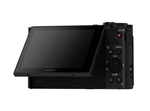 Sony Cyber-Shot DSC-HX90 - Cámara compacta de 18.2 Mp (pantalla de 3", zoom óptico 30x, sensor Exmor R, visor OLED, pantalla para selfies, Wi-fi/NFC), negro con estabilizador de imagen