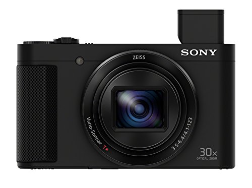 Sony Cyber-Shot DSC-HX90 - Cámara compacta de 18.2 Mp (pantalla de 3", zoom óptico 30x, sensor Exmor R, visor OLED, pantalla para selfies, Wi-fi/NFC), negro con estabilizador de imagen