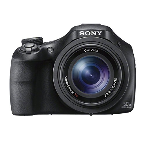 Sony DSC-HX400V - Cámara compacta de 20.4 MP (pantalla de 3", zoom óptico 50x, estabilizador óptico, vídeo Full HD), Color Negro