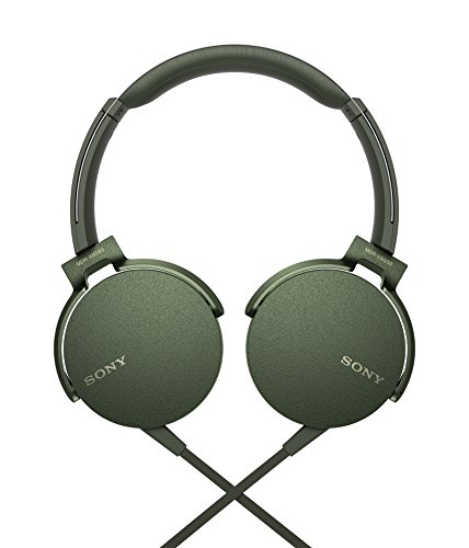Sony MDR-XB550APG Auriculares de Diadema Extra Bass (Micrófono Integrado Compatible con Smartphones, Diadema Metálica Adaptable), Color Verde, Talla Única Sony MDR-XB550APG Auriculares de Diadema Extra Bass (Micrófono Integrado Compatible con Smartphones, Diadema Metálica Adaptable), Color Verde, Talla Única