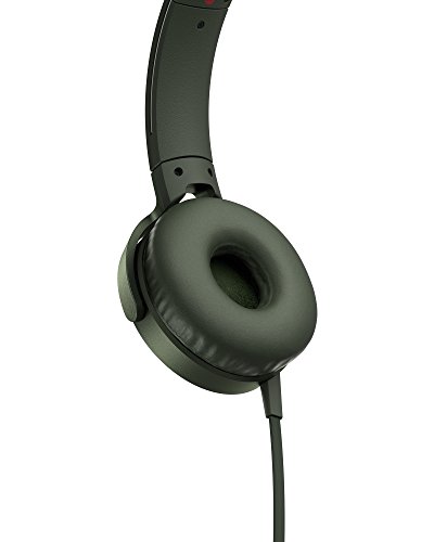 Sony MDR-XB550APG Auriculares de Diadema Extra Bass (Micrófono Integrado Compatible con Smartphones, Diadema Metálica Adaptable), Color Verde, Talla Única Sony MDR-XB550APG Auriculares de Diadema Extra Bass (Micrófono Integrado Compatible con Smartphones, Diadema Metálica Adaptable), Color Verde, Talla Única