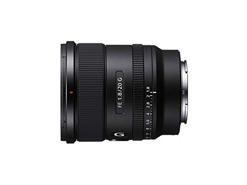 Sony SEL20F18G - Objetivo Gran Angular (G Lens, 20 mm F1.8, Full Frame, para Video y Paisaje, Montura E, Dos Elementos AA - Advanced Aspherical y 3 Elementos Ed - Extra Low Dispersion), Negro Sony SEL20F18G - Objetivo Gran Angular (G Lens, 20 mm F1.8, Full Frame, para Video y Paisaje, Montura E, Dos Elementos AA - Advanced Aspherical y 3 Elementos Ed - Extra Low Dispersion), Negro