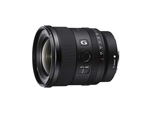 Sony SEL20F18G - Objetivo Gran Angular (G Lens, 20 mm F1.8, Full Frame, para Video y Paisaje, Montura E, Dos Elementos AA - Advanced Aspherical y 3 Elementos Ed - Extra Low Dispersion), Negro Sony SEL20F18G - Objetivo Gran Angular (G Lens, 20 mm F1.8, Full Frame, para Video y Paisaje, Montura E, Dos Elementos AA - Advanced Aspherical y 3 Elementos Ed - Extra Low Dispersion), Negro