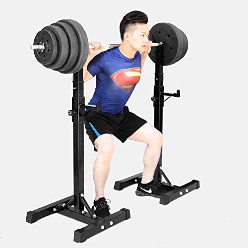 Soporte Ajustable para Barra para Sentadillas, Carga Máxima De 250 Kg, Soporte para Pesas para Press De Banca, Soporte para Barra Curl, para Entrenamiento Físico En Gimnasio Interior Soporte Ajustable para Barra para Sentadillas, Carga Máxima De 250 Kg, Soporte para Pesas para Press De Banca, Soporte para Barra Curl, para Entrenamiento Físico En Gimnasio Interior