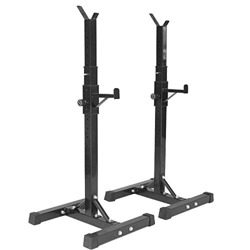 Soporte Ajustable para Barra para Sentadillas, Carga Máxima De 250 Kg, Soporte para Pesas para Press De Banca, Soporte para Barra Curl, para Entrenamiento Físico En Gimnasio Interior