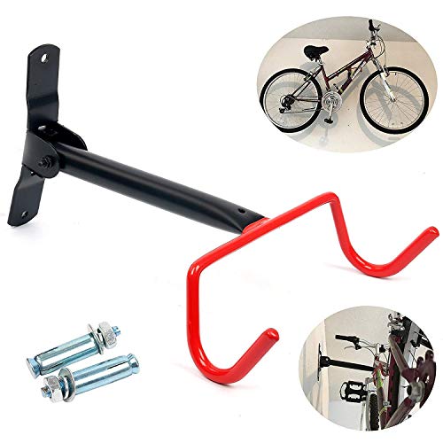 Soporte Bicicletas Pared para Colgar Bicicleta, Plegable Gancho Bicicleta, Cuelga Bicis Gancho de Pared para Garaje, hasta 20 kg