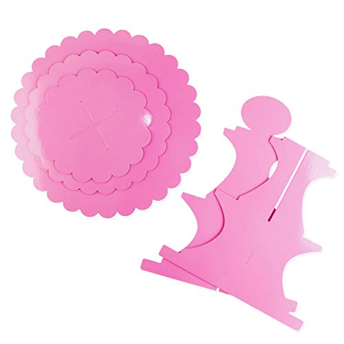 Soporte de cartón para cupcakes de 3 niveles con diseño de lienzo en blanco para repostería, cumpleaños, decoración de torre de postres (1 soporte) Soporte de cartón para cupcakes de 3 niveles con diseño de lienzo en blanco para repostería, cumpleaños, decoración de torre de postres (1 soporte)