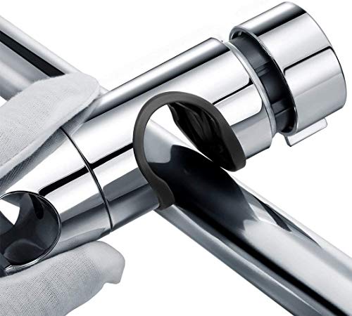Soporte de ducha Joyoldelf Ajustable 18-25mm ABS Cabezal de ducha Deslizante Repuesto para cabezal Cursor Brazo de sujeción 360° Rotar Bracket, Cromado Soporte de ducha Joyoldelf Ajustable 18-25mm ABS Cabezal de ducha Deslizante Repuesto para cabezal Cursor Brazo de sujeción 360° Rotar Bracket, Cromado