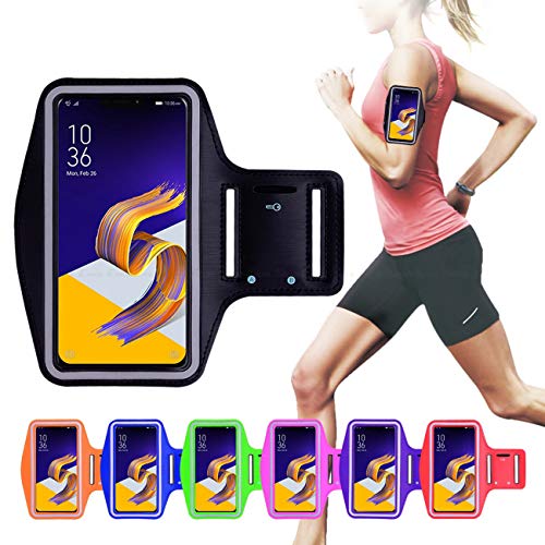 Soporte de la Caja del teléfono del Brazalete Deportivo Running Gym Training Estuche con Ranura para Llaves de Banda elástica Ajustable Motorola E5 Plus 6.0"