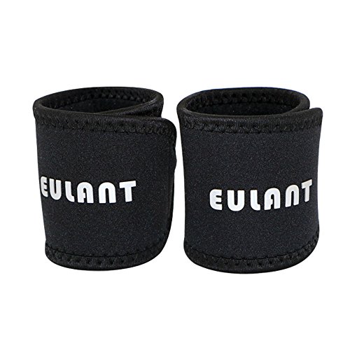 Soporte de Muñequeras EULANT 2PCS Wrist Brace Support Soporte de la Muñeca para Levantamiento de Pesas Gimnasio Boxeo Aptitud Crossfit Baloncesto Fútbol Ciclismo Trotar