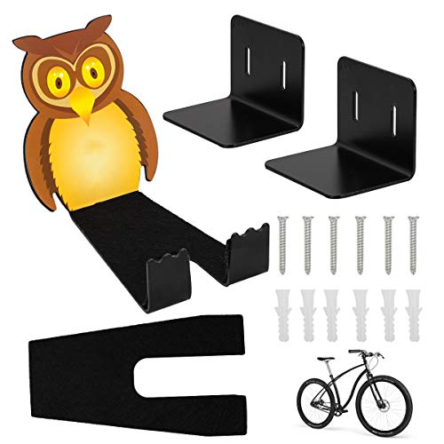 Soporte de Pared Para Bicicleta, Soporte de Pared horizontal para bicicleta de montaña/de carreras, Compatible con todo tipo de bicicletas