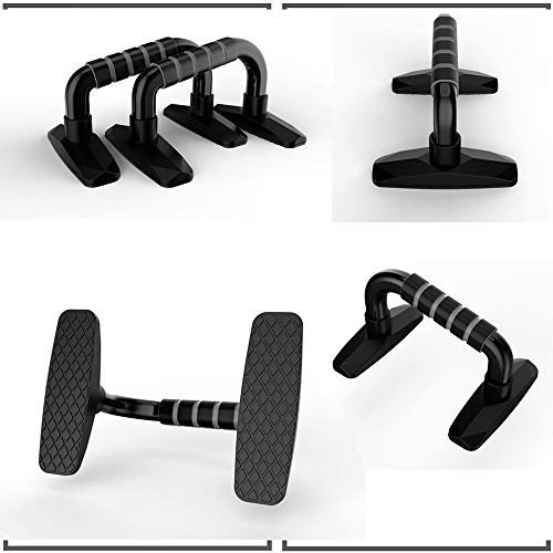 Soporte de Push-up, Mango de Espuma, Diseño de Inclinación de Push-up, Equipo de Entrenamiento en El hogar, Ejercicio de Gimnasio, Ejercicio Muscular Regular, Soporte de Tubo de Acero (Negro)